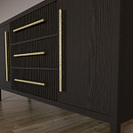 Буфет Primo с тремя ящиками и двумя фасадами Темный орех варинант исполнения - 8 | Loft Concept в Воронеже