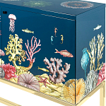 Буфет ручная роспись в морском стиле Cabinet Fondo Marino  варинант исполнения - 2 | Loft Concept в Воронеже