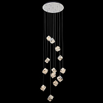 Люстра каскадная с мозаичным хрустальным оформлением Sparks of Crystal варинант исполнения - 2 | Loft Concept в Воронеже