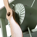 Полка книжная зеленая в виде аэроплана в стиле лофт FLY варинант исполнения - 2 | Loft Concept в Воронеже