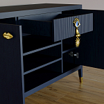 Комод-буфет Elsa Dreams Blue с открытыми полками   варинант исполнения - 1 | Loft Concept в Воронеже