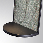 Настенный светильник зеленого цвета с черной рамкой овальной формы с полкой Herbarium  варинант исполнения - 5 | Loft Concept в Воронеже