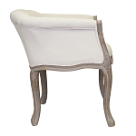 Кресло низкое в стиле прованс Бежевый Лен Louis French Armchair  варинант исполнения - 1 | Loft Concept в Воронеже