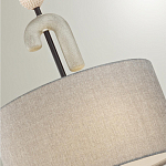 Люстра с серым тканевым плафоном Flourish варинант исполнения - 4 | Loft Concept в Воронеже