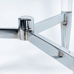 Приставной столик со стеклянной столешницей Deimos варинант исполнения - 4 | Loft Concept в Воронеже