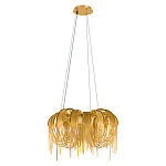 Люстра подвесная круглая с изогнутыми металлическими дугами и ниспадающими цепочками 65 см Atlantis Chain варинант исполнения - 2 | Loft Concept в Воронеже