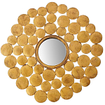 Настенное зеркало Ernest Metal Brass Mirror варинант исполнения - 1 | Loft Concept в Воронеже