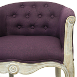 Кресло низкое в стиле прованс Louis French Armchair violet flax варинант исполнения - 3 | Loft Concept в Воронеже
