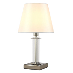 Настольная лампа с белым тканевым абажуром в форме конуса Laurent варинант исполнения - 2 | Loft Concept в Воронеже