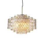 Люстра многоярусная с декором из натуральной морской ракушки Iridescent Light варинант исполнения - 1 | Loft Concept в Воронеже