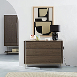 Платяной шкаф из серого дуба Sawada Gray Oak Wardrobe варинант исполнения - 8 | Loft Concept в Воронеже