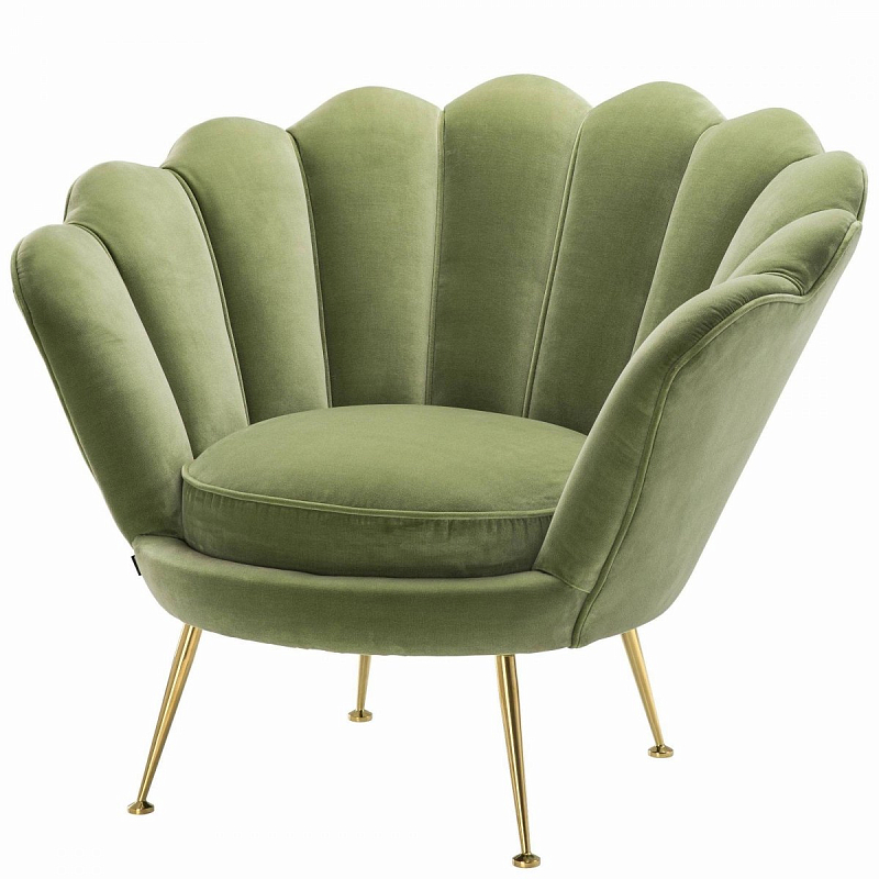 Кресло Eichholtz Chair Trapezium Light Green Зеленый Латунь Кресло Eichholtz Chair Trapezium Light Green Зеленый Латунь в Воронеже | Loft Concept
