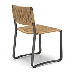 Дизайнерский стул с каркасом из металла с плетеными сиденьем и спинкой GREEN POINT Chair варинант исполнения - 3 | Loft Concept в Воронеже