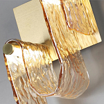 Бра волнистой формы из фактурного стекла Wave варинант исполнения - 8 | Loft Concept в Воронеже