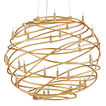 Люстра золотая в форме спирали Fancy Pattern варинант исполнения - 3 | Loft Concept в Воронеже