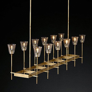 Люстра TORCHE DE VERRE Linear Chandelier 12