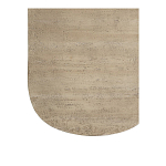 Столик кофейный кремового цвета с овальной столешницей и круглым основанием Cream Dalmen Table варинант исполнения - 4 | Loft Concept в Воронеже