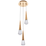 Подвесной светильник капли Acrylic Droplet Trio Gold Hanging Lamp варинант исполнения - 2 | Loft Concept в Воронеже