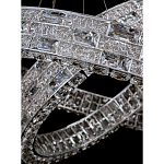 Люстра на 2 кольца с текстурной огранкой Reflection of Reality варинант исполнения - 8 | Loft Concept в Воронеже