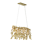 Люстра золотая с декором в виде веток эвкалипта Eucalyptus Branches варинант исполнения - 2 | Loft Concept в Воронеже