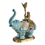Подсвечник в виде слона из фарфора с бронзовыми элементами Elephant in the Garden of Eden варинант исполнения - 2 | Loft Concept в Воронеже