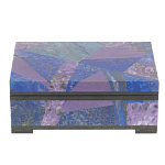 Шкатулка из натурального камня лазурит и чароит Stone Casket варинант исполнения - 2 | Loft Concept в Воронеже