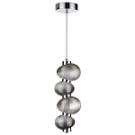 Подвесной светильник с 4-мя рифлеными стеклянными шарами Marcelh Light варинант исполнения - 2 | Loft Concept в Воронеже