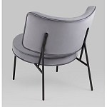 Мини-кресло District Lounge велюр серый варинант исполнения - 3 | Loft Concept в Воронеже