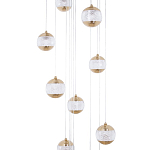 Каскадная люстра с сферическими плафонами из акрила Veva Lamps Chandelier варинант исполнения - 2 | Loft Concept в Воронеже