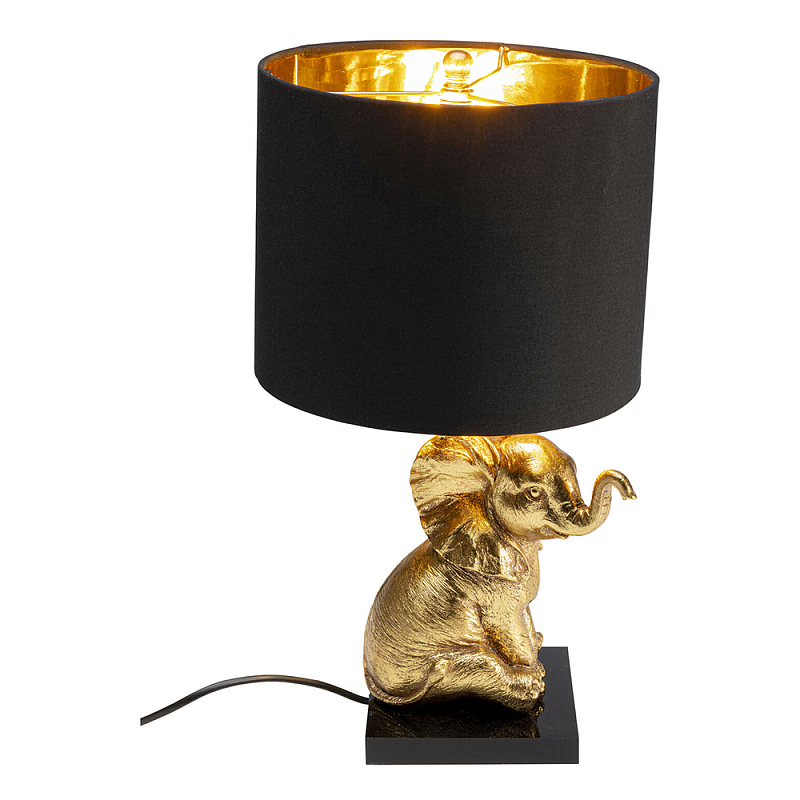 Настольная лампа Золотой Слоненок Черный Золотой в Воронеже | Loft Concept 