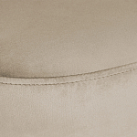 Банкетка овальная бежевый велюр на 4-х металлических ножках черного цвета SANJAY варинант исполнения - 5 | Loft Concept в Воронеже