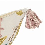 Чехол на подушку с кисточками и вышивкой птиц Ethnic mix Birds Rect варинант исполнения - 2 | Loft Concept в Воронеже