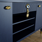 Комод-буфет Elsa Dreams Blue с открытыми полками   варинант исполнения - 4 | Loft Concept в Воронеже