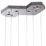 Люстра c 6-ю стеклянными плафонами хром Sparkling Bubbles Tube Chrome Hanging Lamp варинант исполнения - 3 | Loft Concept в Воронеже