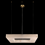 Люстра с квадратным каменным плафоном Calcite Square Light варинант исполнения - 2 | Loft Concept в Воронеже