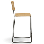 Дизайнерский стул с каркасом из металла с плетеными сиденьем и спинкой GREEN POINT Chair варинант исполнения - 14 | Loft Concept в Воронеже