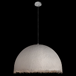 Подвесной светильник в форме купола белого цвета с ажурной бахромой Tactile Line варинант исполнения - 3 | Loft Concept в Воронеже