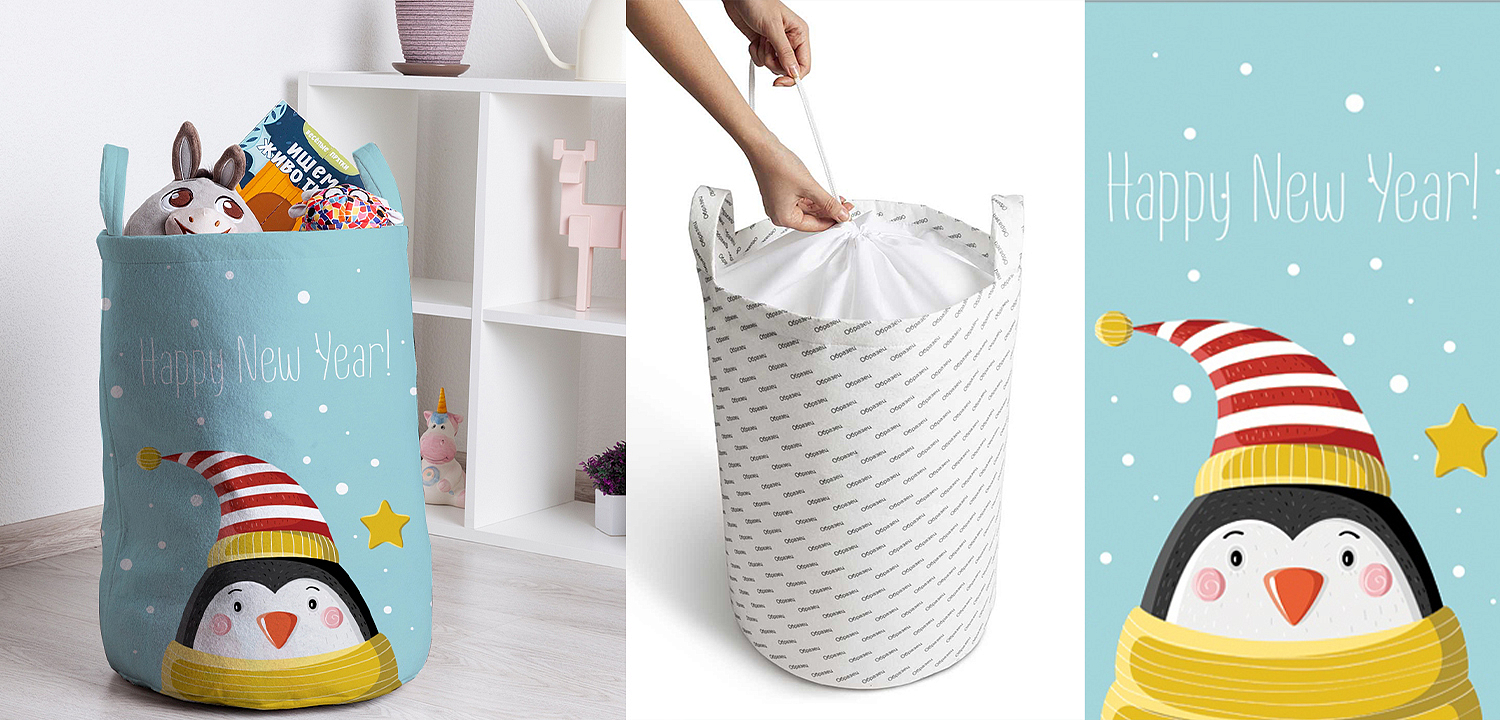 Корзина Christmas Penguin Basket Корзина Christmas Penguin Basket - Loft-Concept в Воронеже