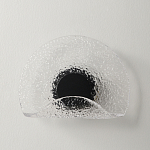 Бра из текстурированного прозрачного стекла с изогнутым краем Textured Glass  варинант исполнения - 4 | Loft Concept в Воронеже