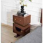 Тумбочка прикроватная с ящиком и дверцей Робот Robot Desk варинант исполнения - 4 | Loft Concept в Воронеже