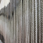 Пейзаж из нитей Макраме Wall decor Black and White Landscape варинант исполнения - 3 | Loft Concept в Воронеже