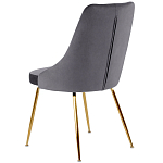 Стул в серой велюровой обивке Ward Grey Velour Chair варинант исполнения - 4 | Loft Concept в Воронеже