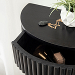 Прикроватный подвесной столик с ящиком черный Bedside Hanging Table варинант исполнения - 3 | Loft Concept в Воронеже