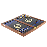 Нарды настольные из натурального камня лазурит и долерит Backgammon from Stone варинант исполнения - 3 | Loft Concept в Воронеже