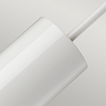 Подвесной светильник белого цвета с вытянутым цилиндрическим плафоном с косым срезом Elstead Lighting варинант исполнения - 4 | Loft Concept в Воронеже