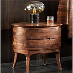 Прикроватный столик из дерева с 2-мя ящиками Moon Walnut Furniture варинант исполнения - 1 | Loft Concept в Воронеже