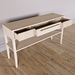 Дизайнерская Консоль с полкой и ящиком Primo Светлый дуб варинант исполнения - 6 | Loft Concept в Воронеже