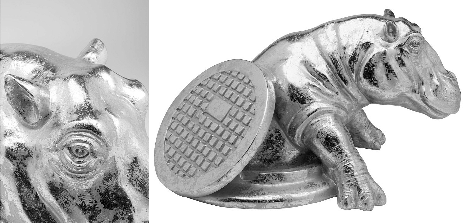 Статуэтка Chrome Hippo - Loft-Concept в Воронеже