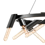 Люстра круглая с трубчатыми лампочками Vanguard Circle варинант исполнения - 2 | Loft Concept в Воронеже