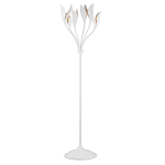 Торшер белый с плафонами в виде лепестков Delicate Flower варинант исполнения - 1 | Loft Concept в Воронеже